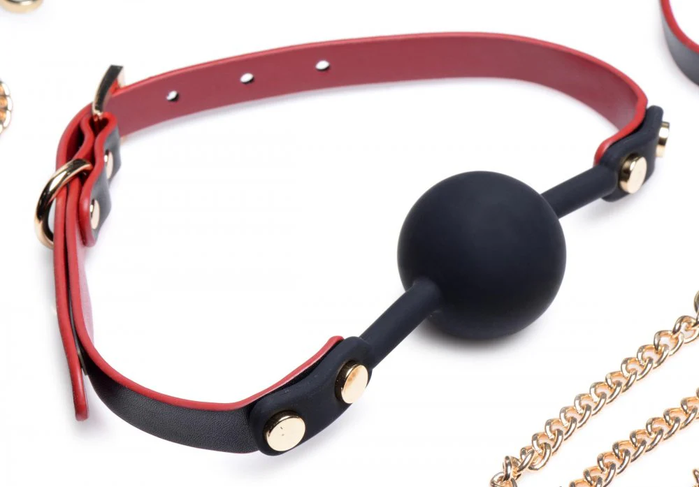 Black and Red Bow Bondage Set with Carry Case - Image 8
