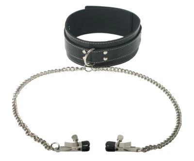 Coveted Collar with Nipple Clamp Attachment