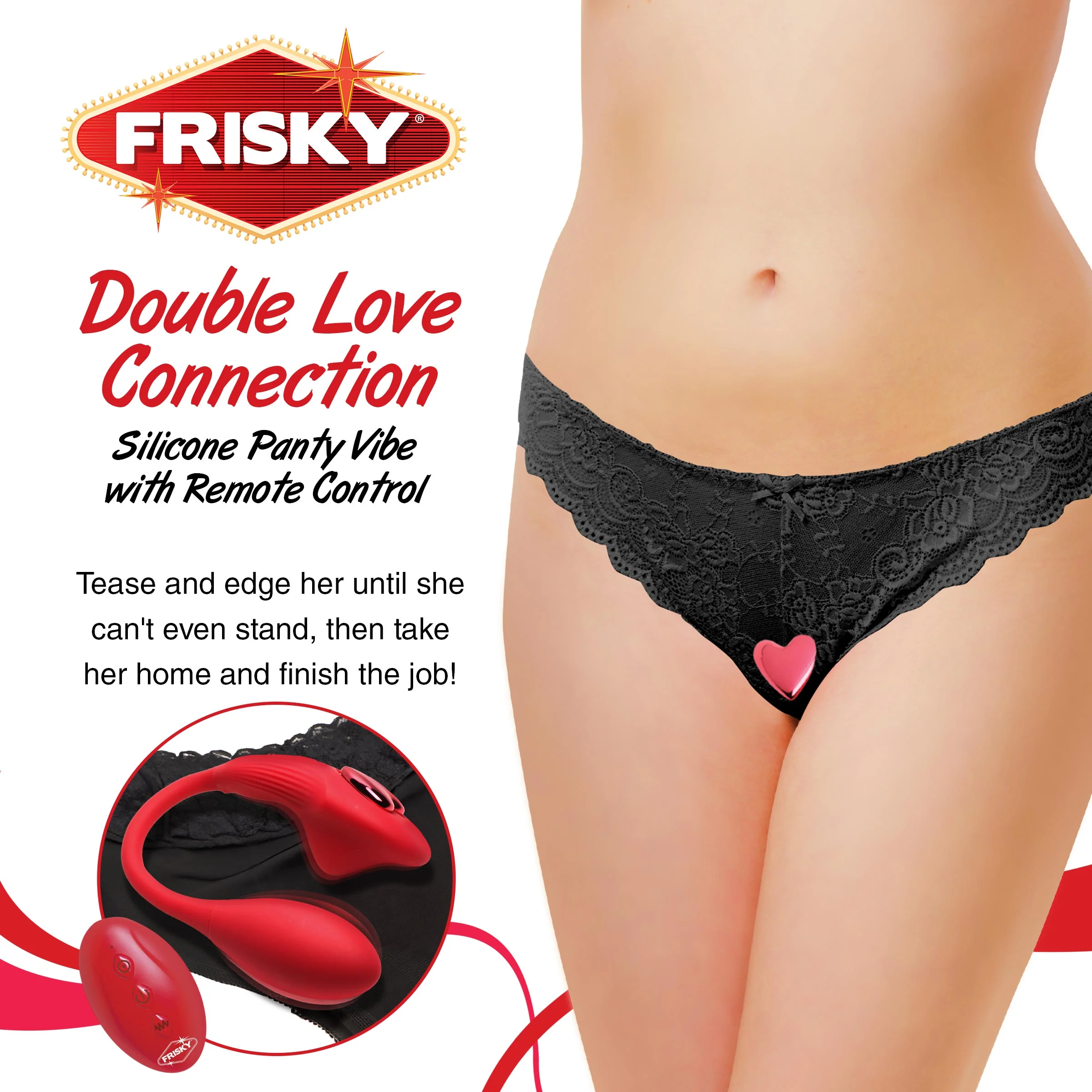 Double Love Connection Silicone Panty Vibe with Remote Control - Image 2