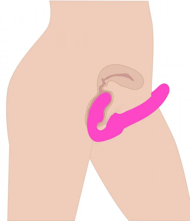 Evoke Rechargeable Vibrating Silicone Strapless Strap On - Image 6