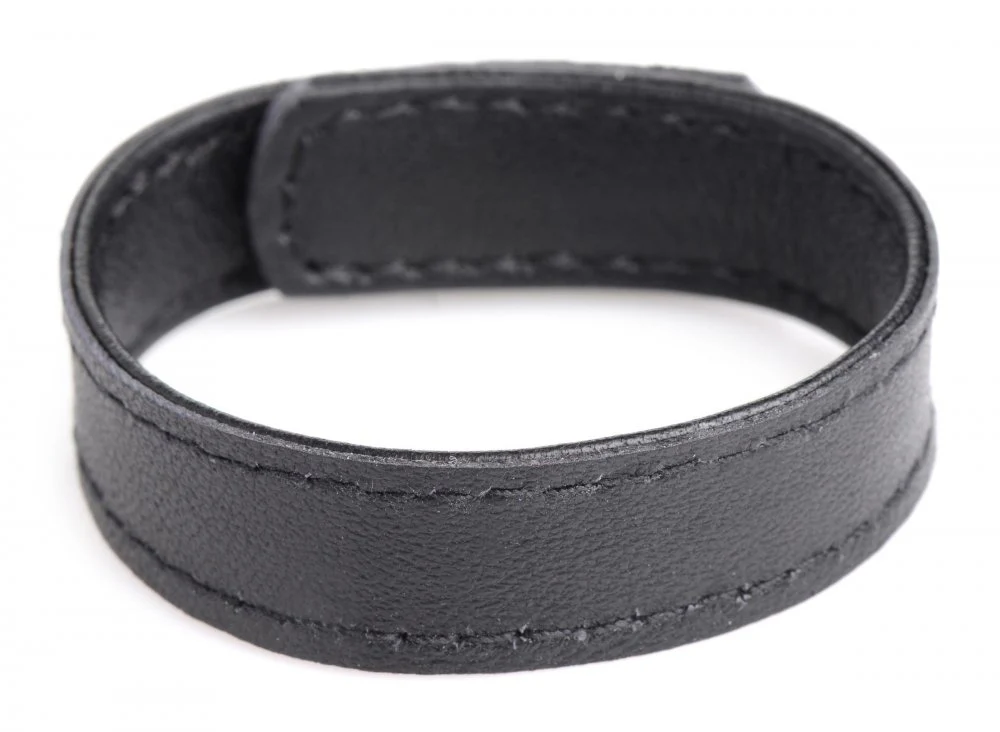 Leather and Velcro Cock Ring - Image 2