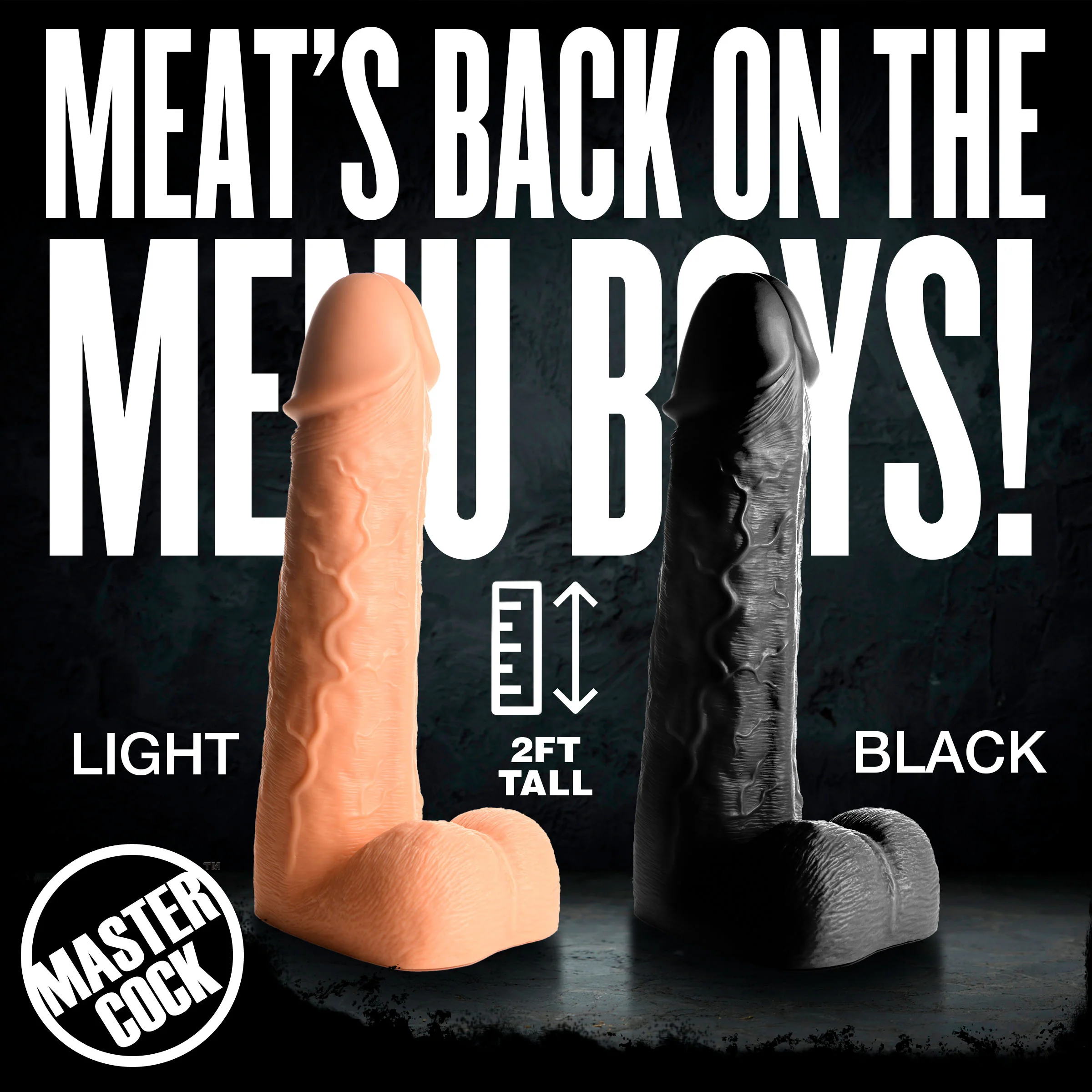 Black Moby 2 Foot Tall Super Dildo - Image 8