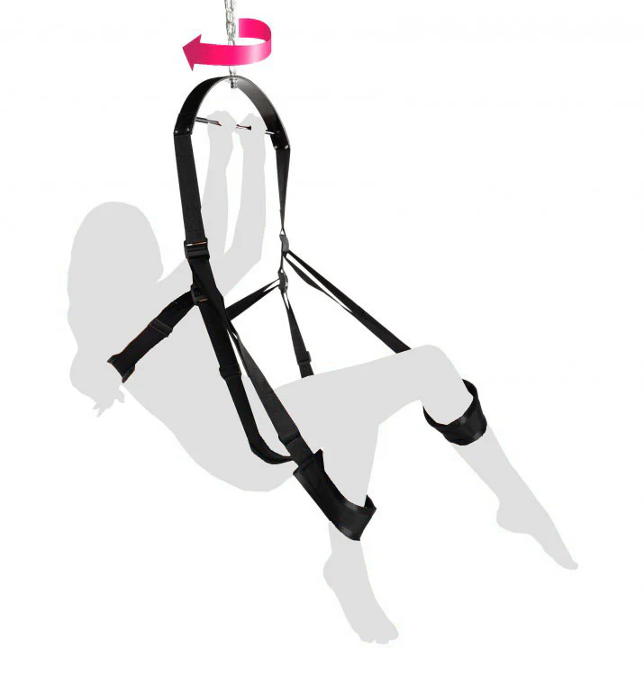 Spinning and Bouncing Sex Swing