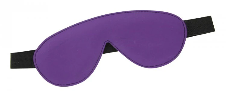 Strict Leather Black and Purple Blindfold