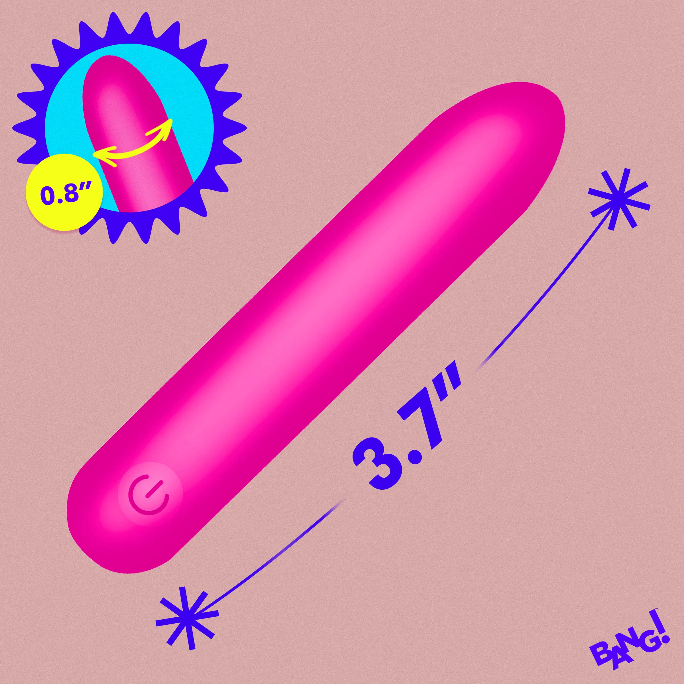 Tapered Flexible Silicone Bullet - Image 4