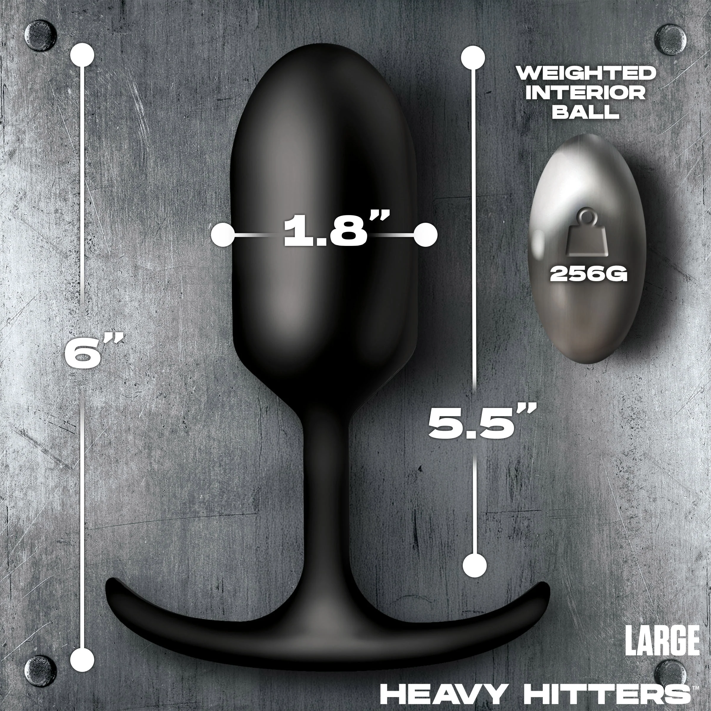 Vibrating Weighted Silicone Anal Plug - Image 3